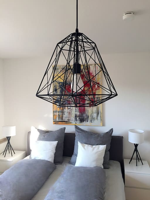 Extravagant lamp in retro style