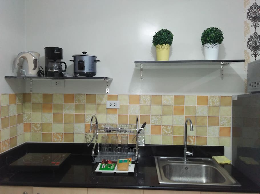 Kitchen with cooking facility