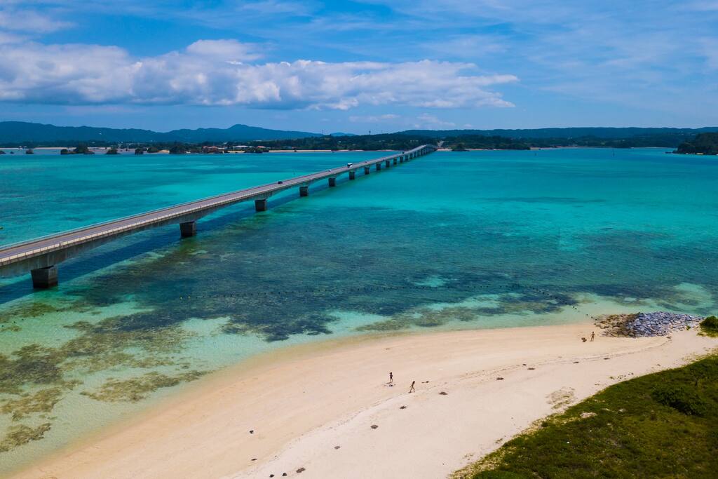 Beach (8 min drive )