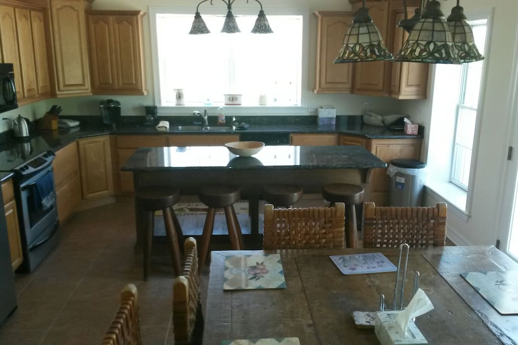 Large fully equipped kitchen