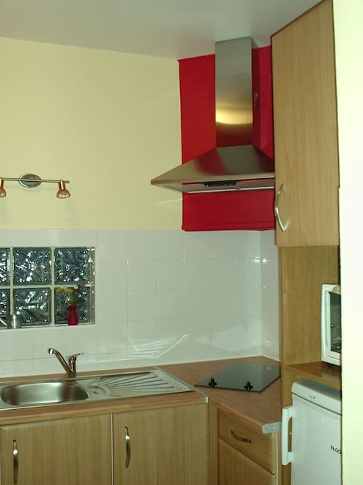 La cuisine totalement équipée (lave vaisselles, four micro-ondes, four...)