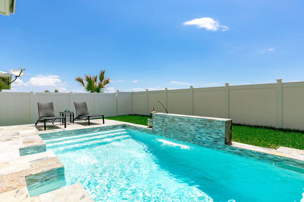 Take a dip in this glittering pool.