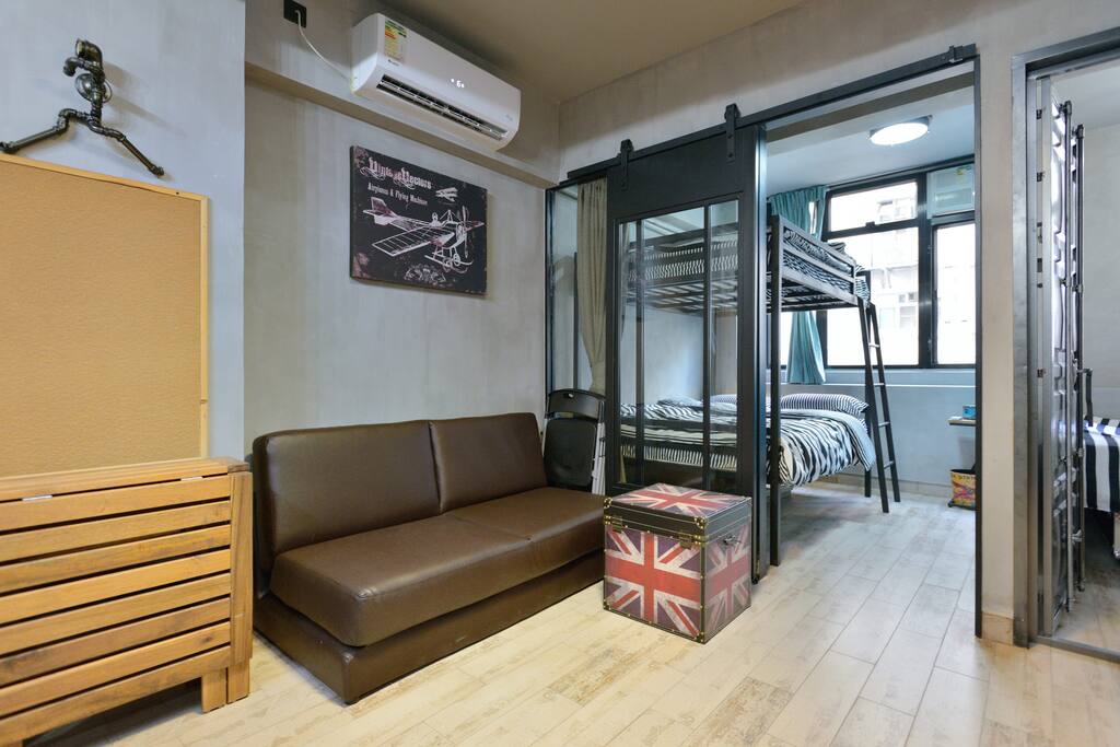 Living Area - with double sofa bed