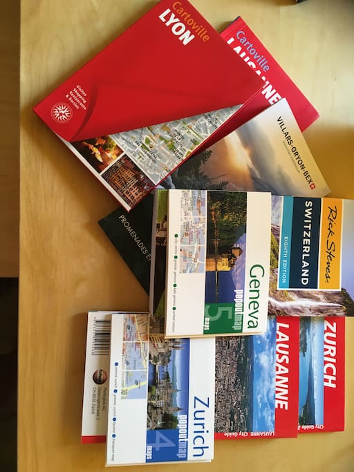Guide books and maps for surrounding area available.