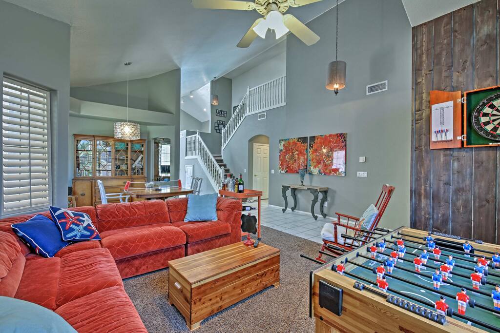 You'll love having 2 living rooms both comfortably furnished.
