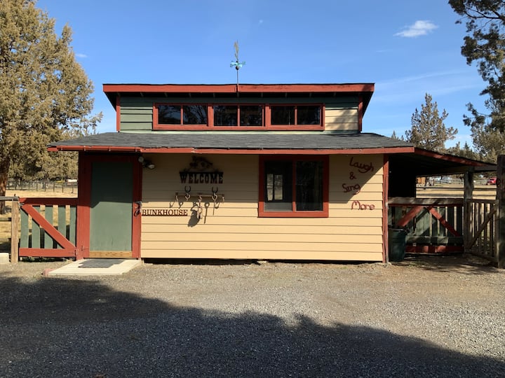 a bunkhouse that has been converted to an airbnb