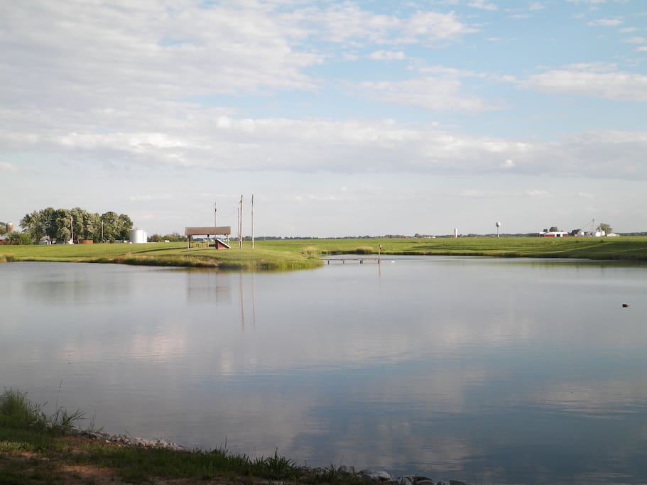 Go fishing in the private pond