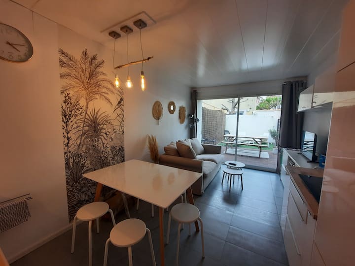 Carnon à 3 Min Plage Villa 5 Pers Terrasse Parking - Mauguio