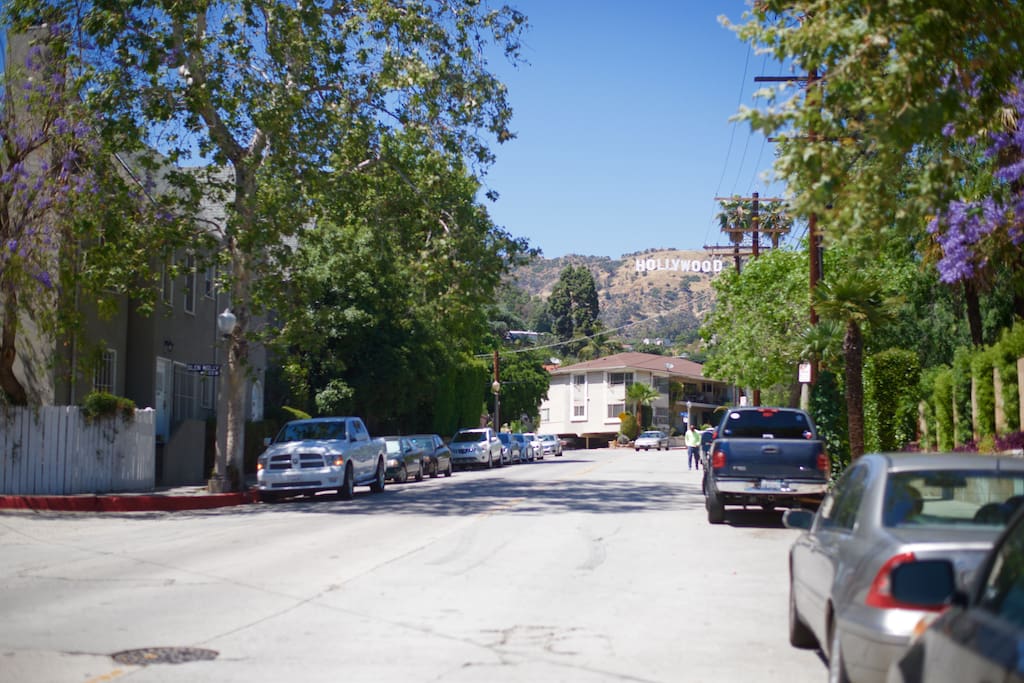 The Place is Located Below the HOLLYWOOD SIGN