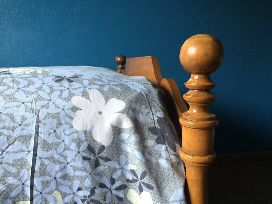 detail of the quality real wood furniture