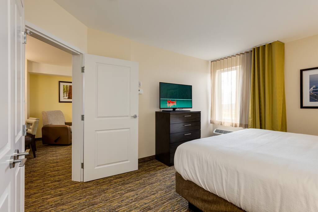 Separate Bedroom with King Bed