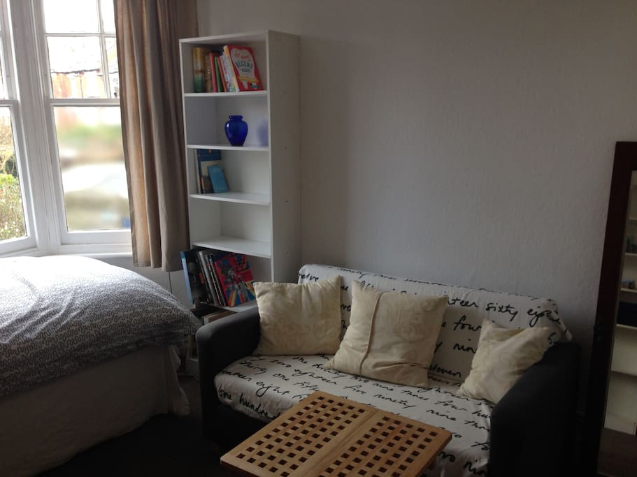 Plenty of room to sit and read or watch TV