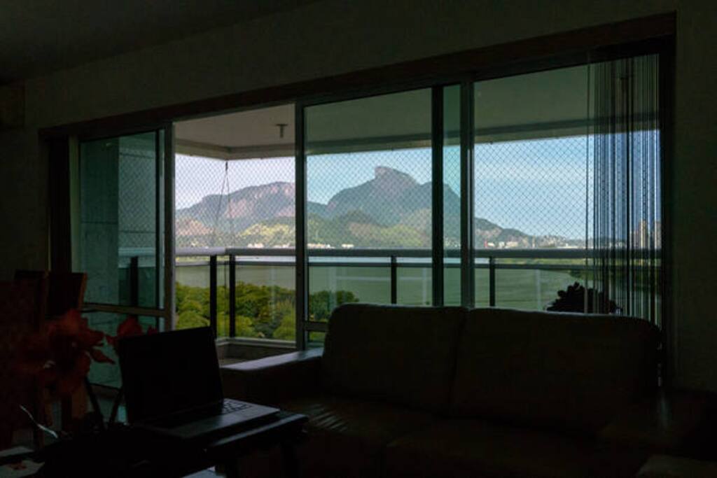 balcony with great view of "Pedra da Gávea"