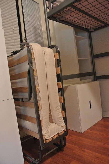 A folding bed