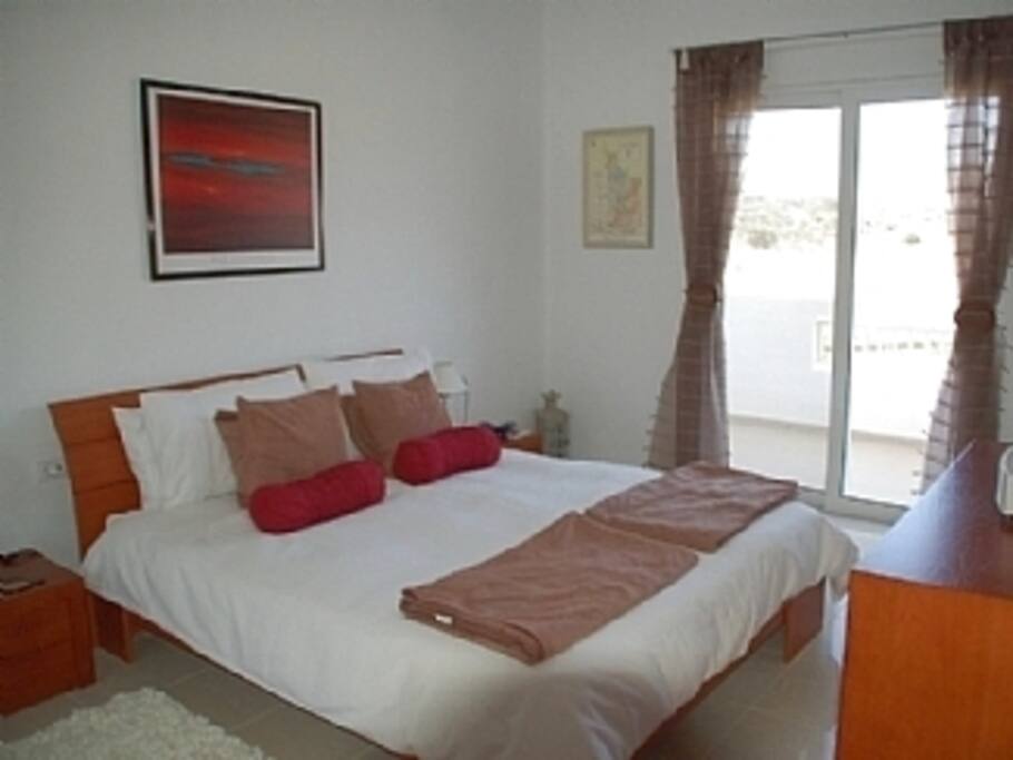 Main bedroom with king-sized bed