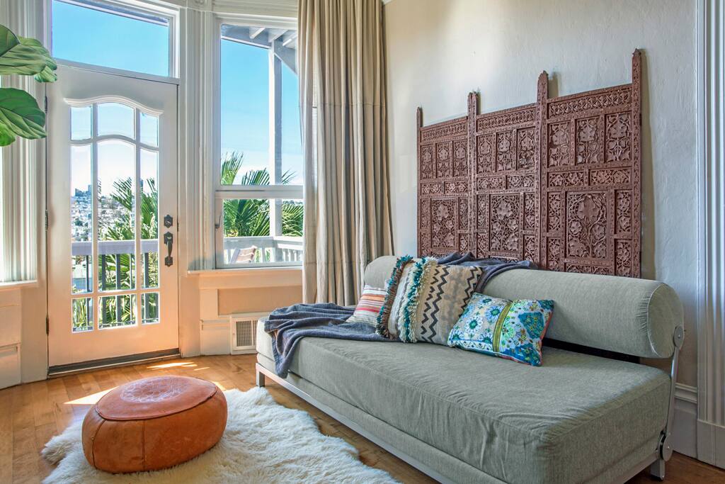 Second bedroom with convertible sleep sofa.
