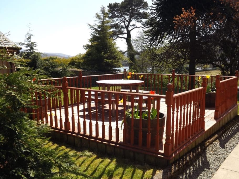Outside entertainment area