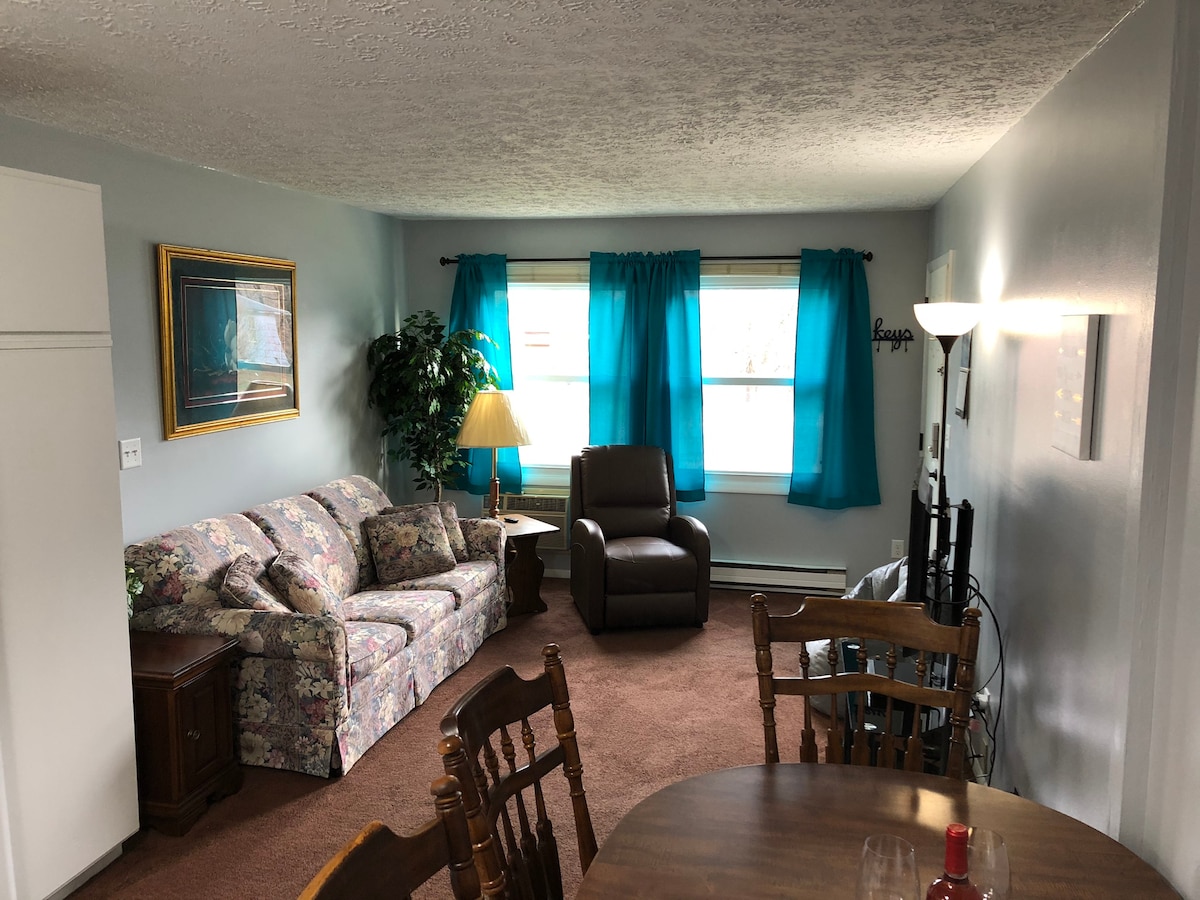 غرفة معيشة مريحة ومريحة