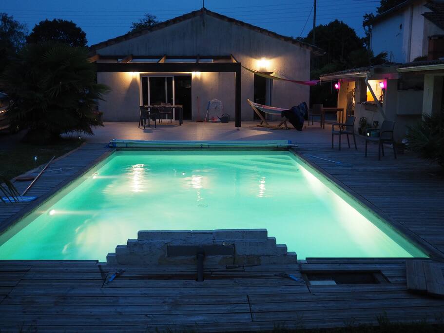 vue du jardin nuit