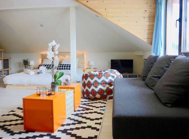 Design Mini Loft close to City Center-FREE PARKING