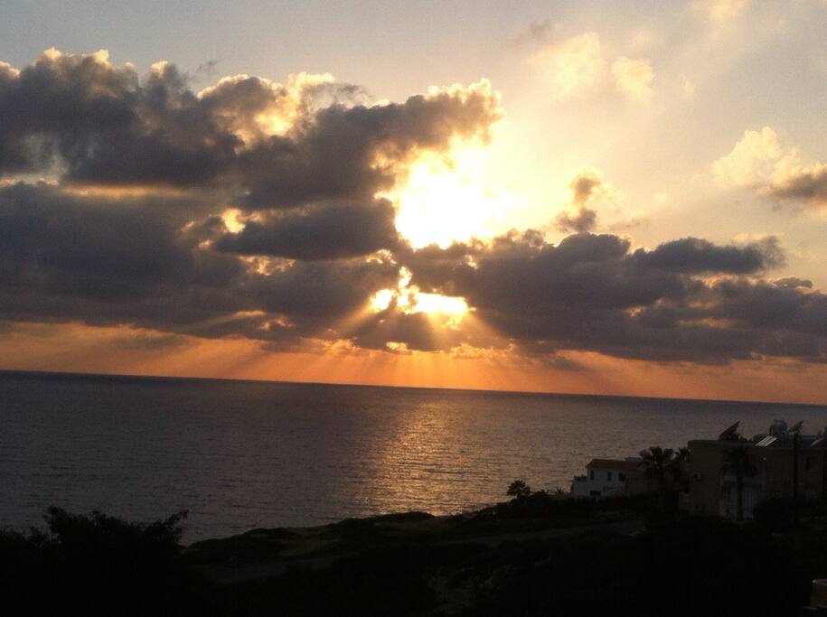 Typical sunset from the balcony
