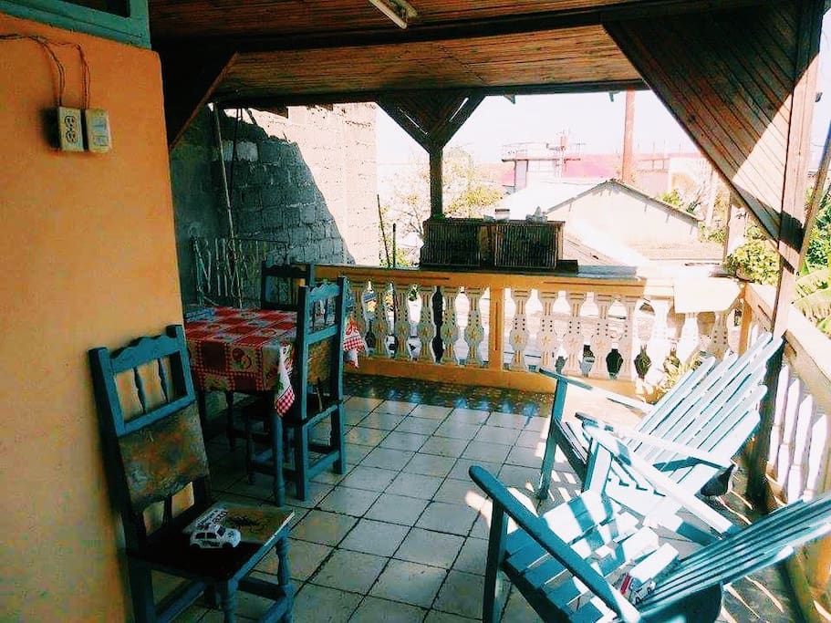 Fresh and bright terrace