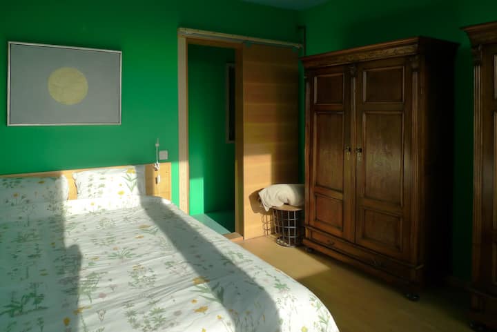Green bedroom