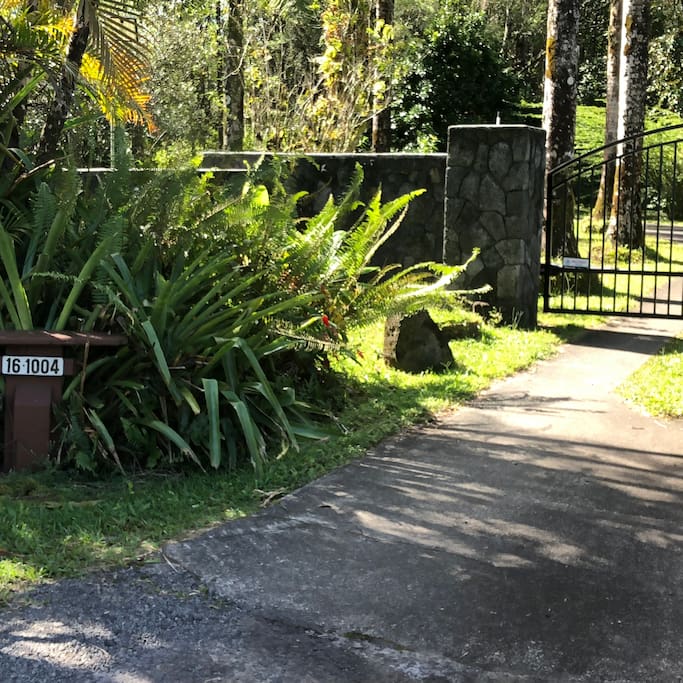 This is a view of the address and entrance gate.
