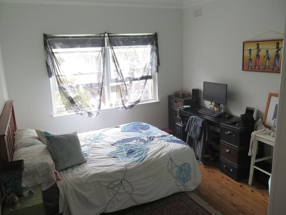 Our lovely sunny roomy bedroom