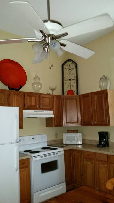 Large fully equipped kitchen