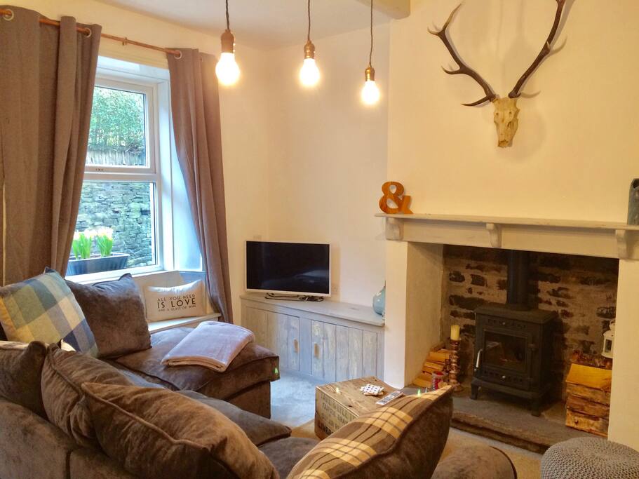 Lounge With Log Burner
