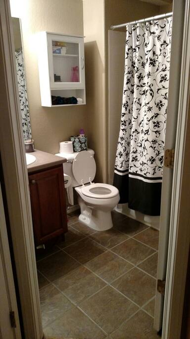 Private full bath for guest use only.