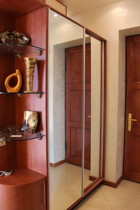 Corridor with wardrobe