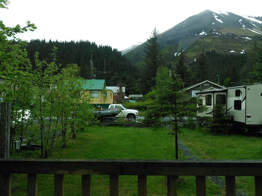 View from front porch of Mt. Marathon