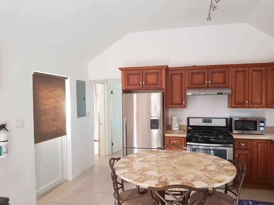 kitchen view and entrance