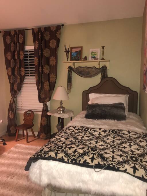 Cozy room , this little blanket is electric.