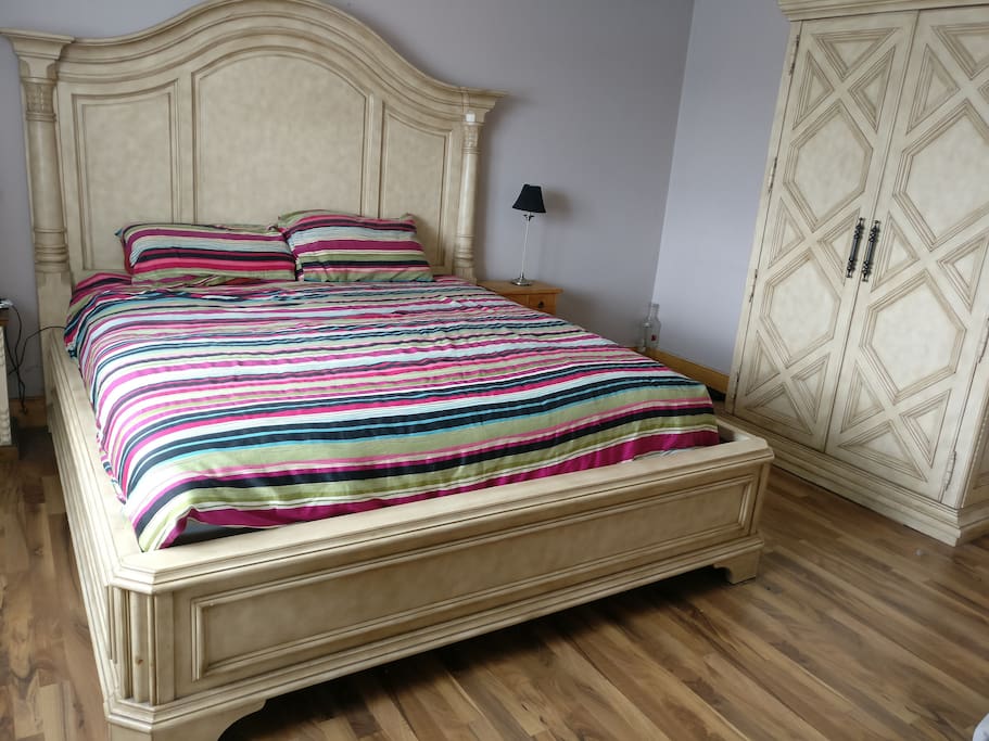 Super King Size Bed and lots of storage.