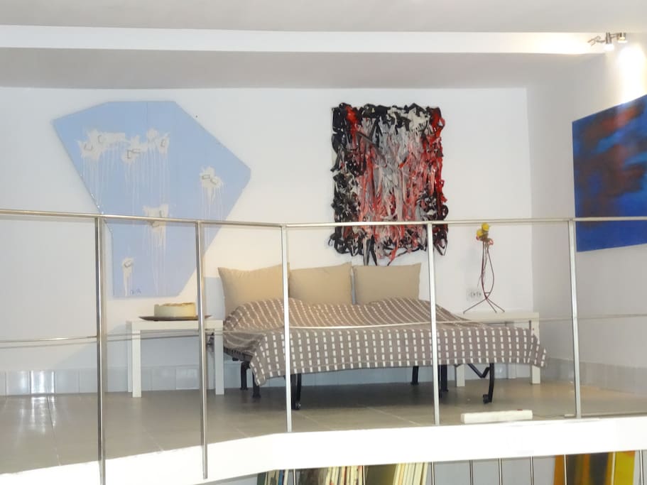 Schlafbereich Empore in der Gallerie.
