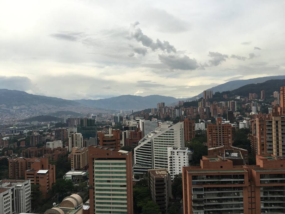 From the rooftop you can see all the Aburra Valley
