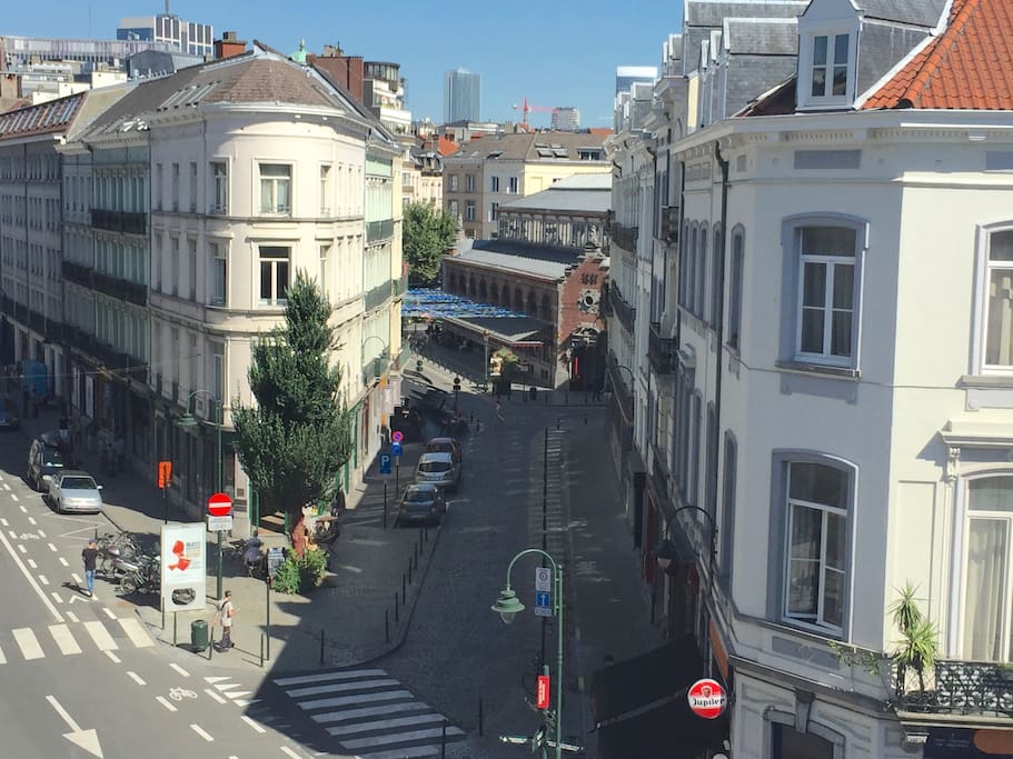 A view from the window towards Place St Gery