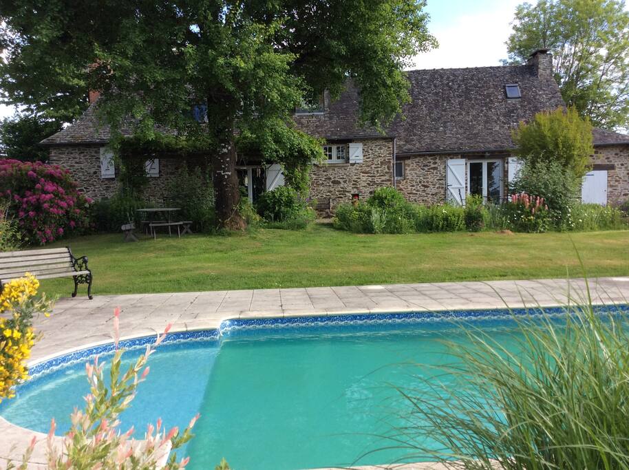 Guests have access to the family terrace, garden and swimming pool