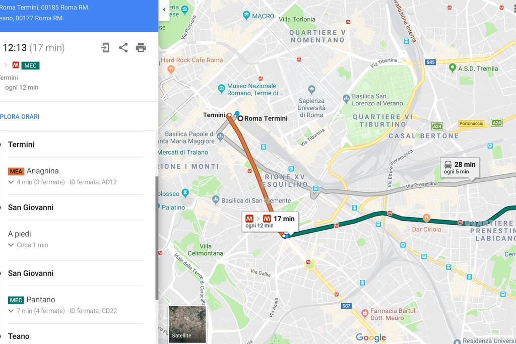Get Metro A - Metro C ( MEA - MEC )