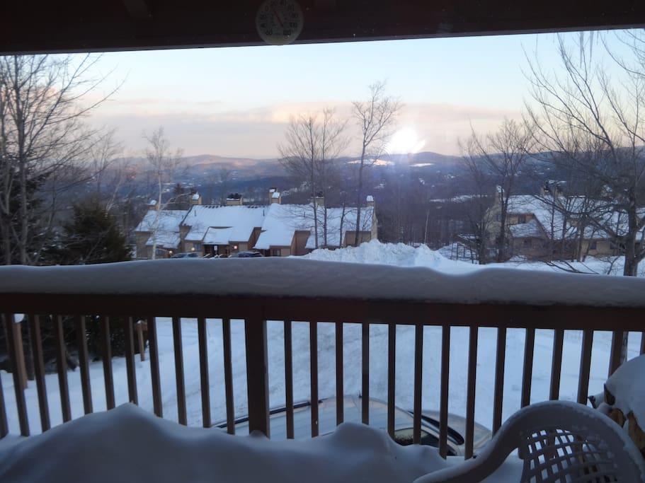 View from deck in winter