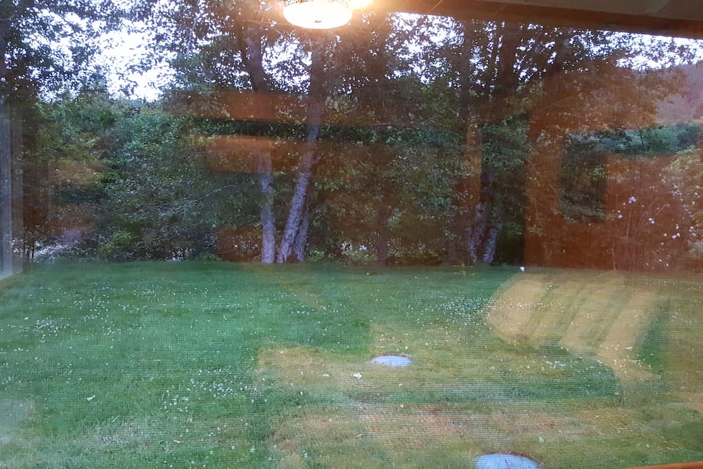 View from doubles room.