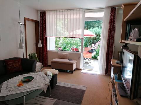 Large 3-room apartment with south facing patio