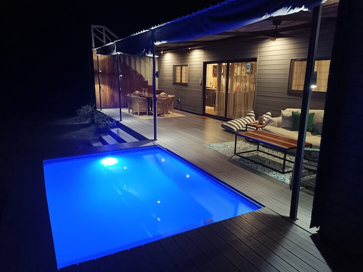 Container Home with a pool in the Zambian Bush Houses for Rent in