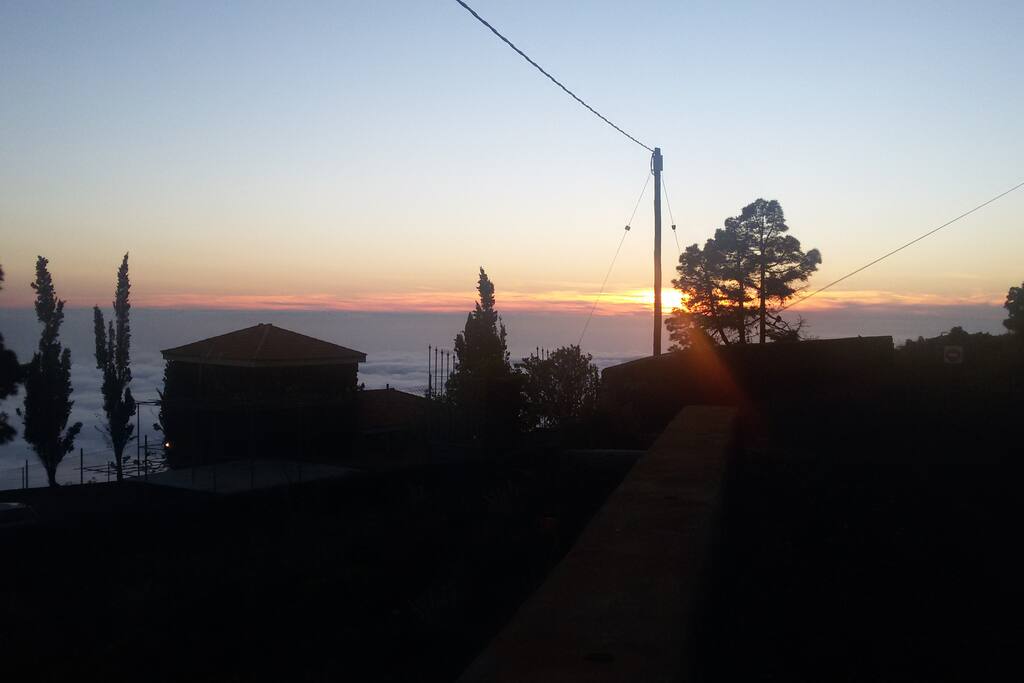 Vista del atardecer