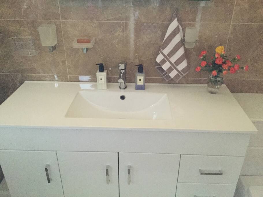 Private bathroom with walk in shower