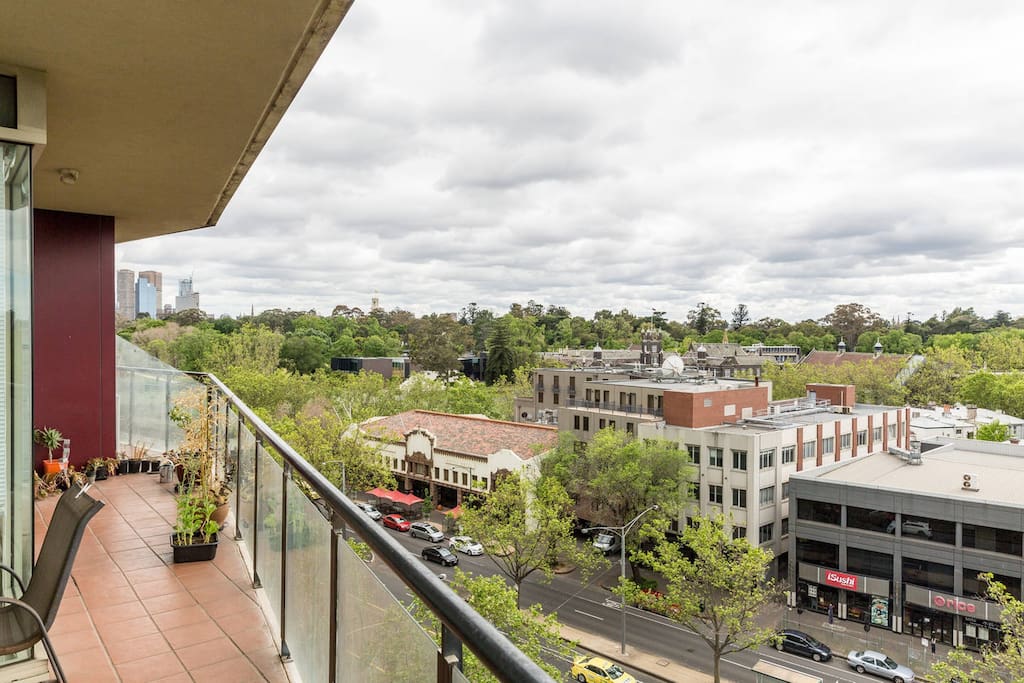 Great view of St Kilda Road