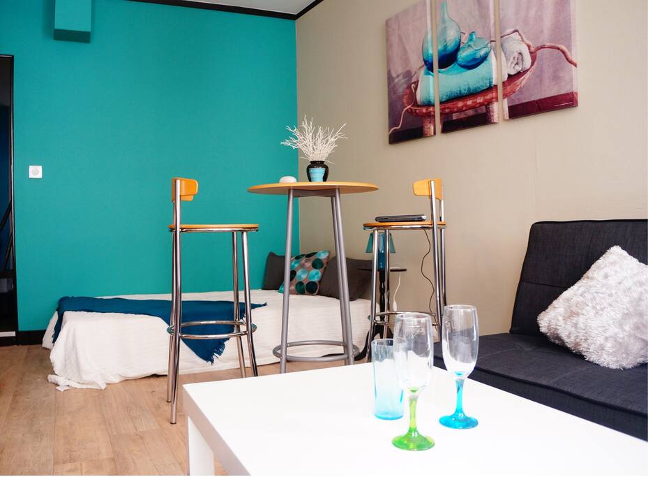 BestHomeNiort - Appartement Océane - STUDIO COSY + HYPER CENTRE + PARKING + LINGE FOURNI
